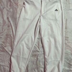 Adidas girls White softball pants